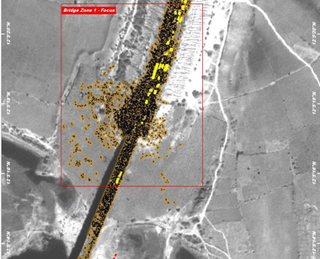 Illustration for article titled Satellite-Eye-View of People Evacuating in Chad